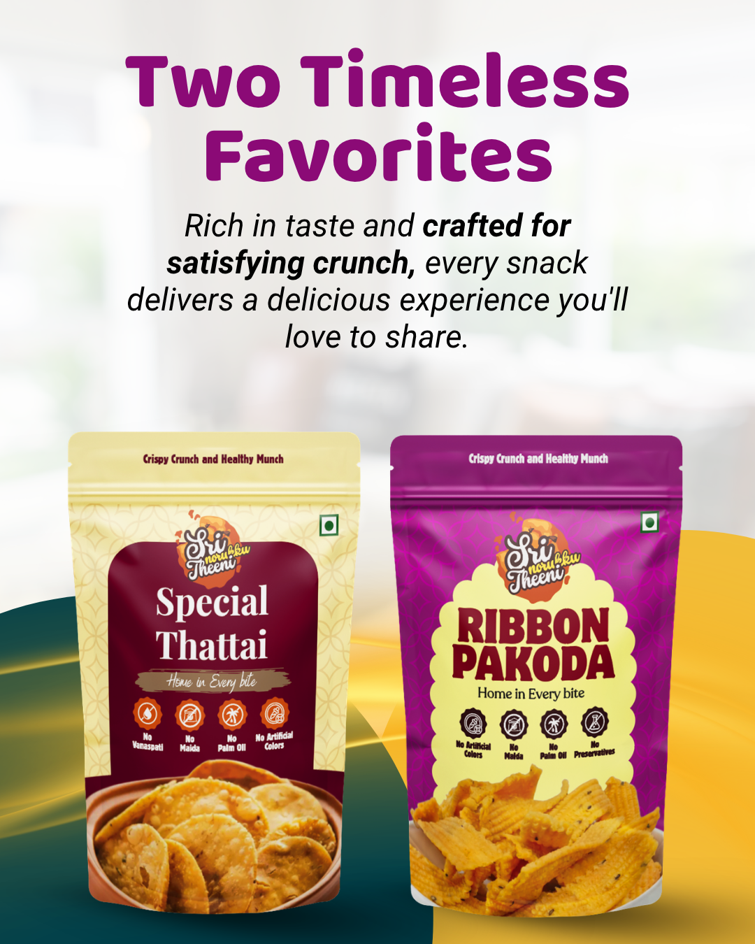 Special Thattai & Ribbon Pakoda Combo Pack of 2 (300g)