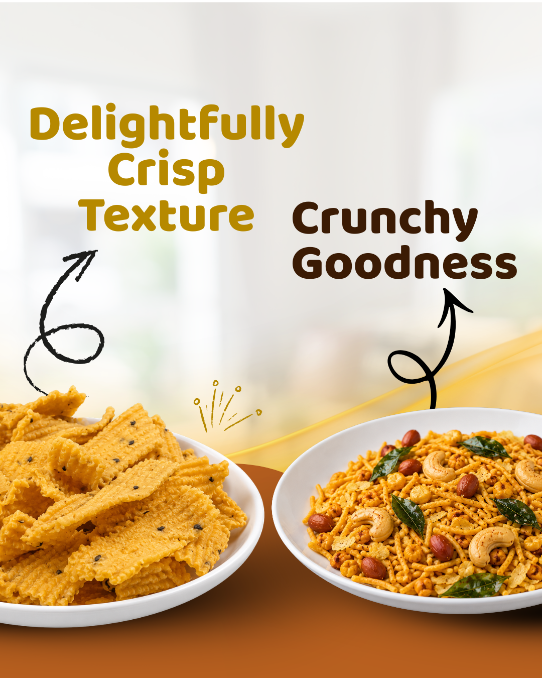 Madras Mixture & Ribbon Pakoda Combo Pack of 2 (300g)