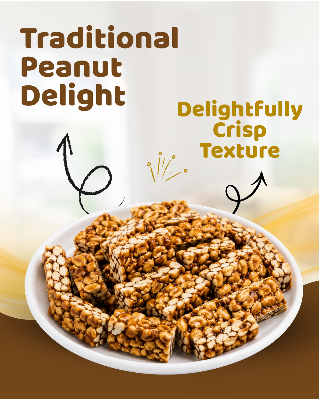 Palm Jaggery Peanut Crunchy Bites Pack of 2 – 300g