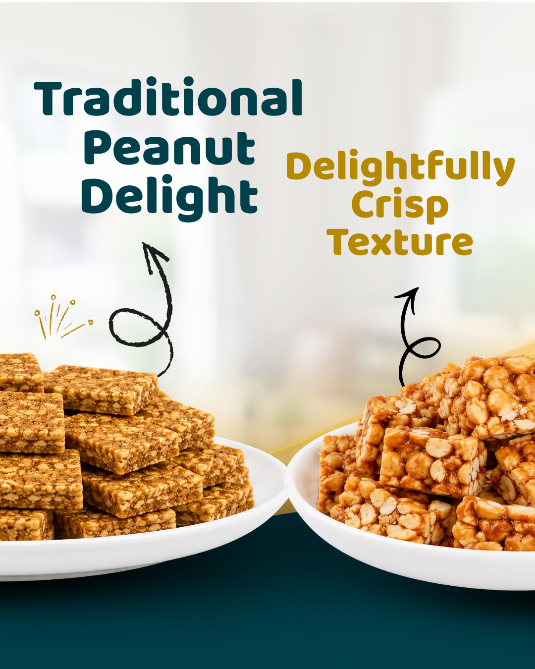 Peanut Chikki Combo Pack of 4 - 600g