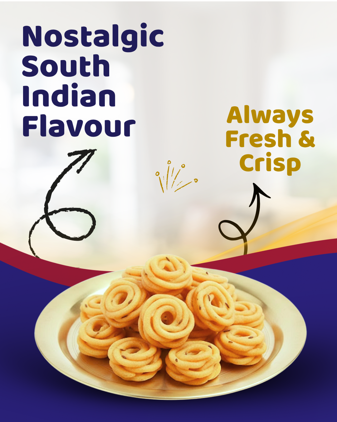 Coconut Milk Thenkuzhal Murukku 150g