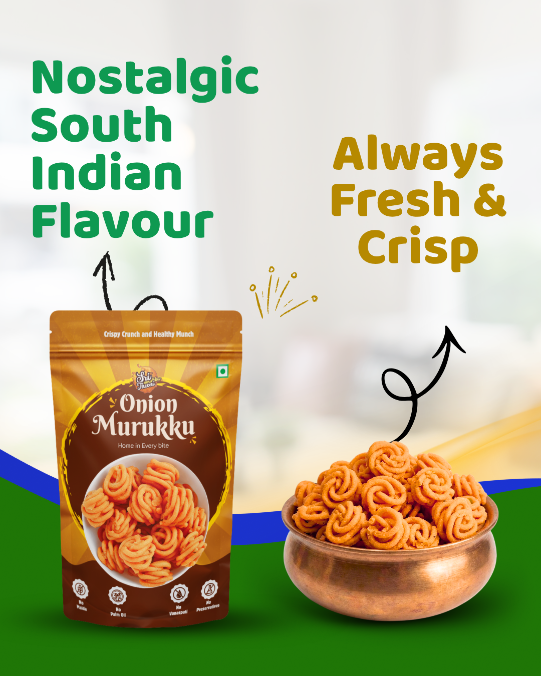 Onion Thenkuzhal Murukku 150g