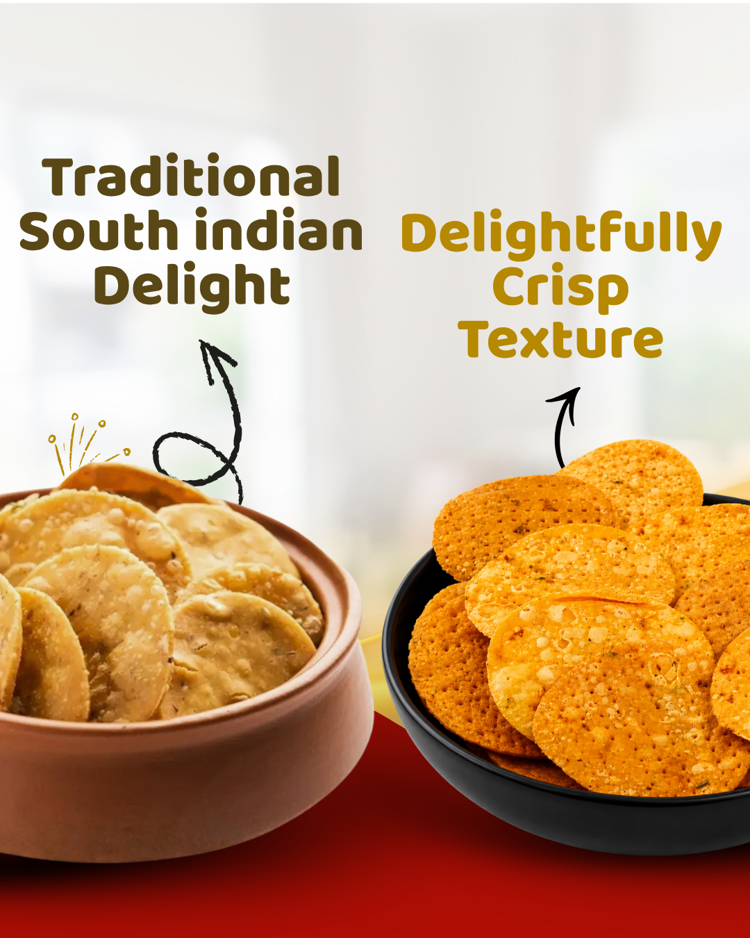 Special Thattai, Madras Mixture & Spicy Thattai Combo Pack of 3 (450g)