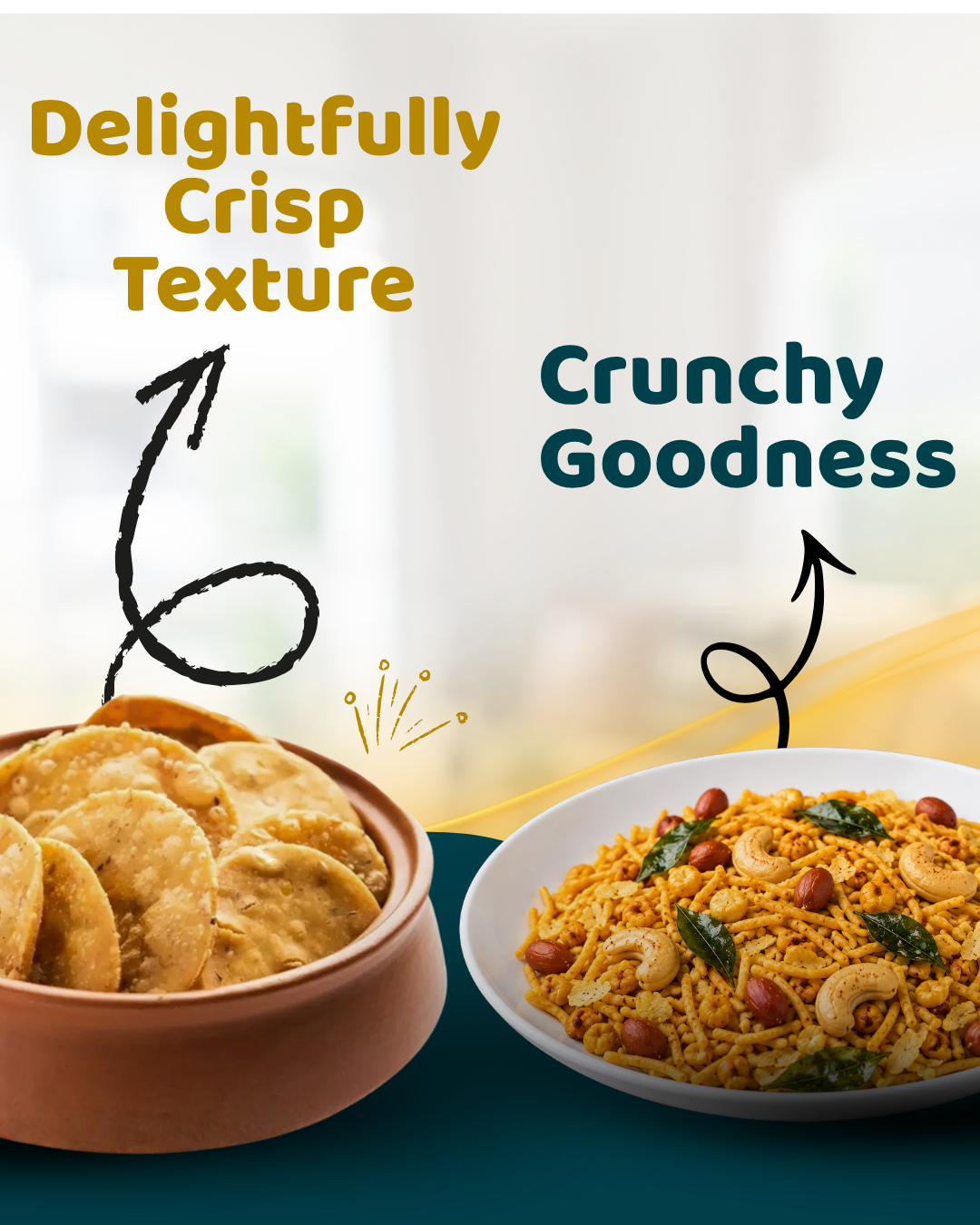 Special Thattai & Madras Mixture Combo Pack of 2 (300g)