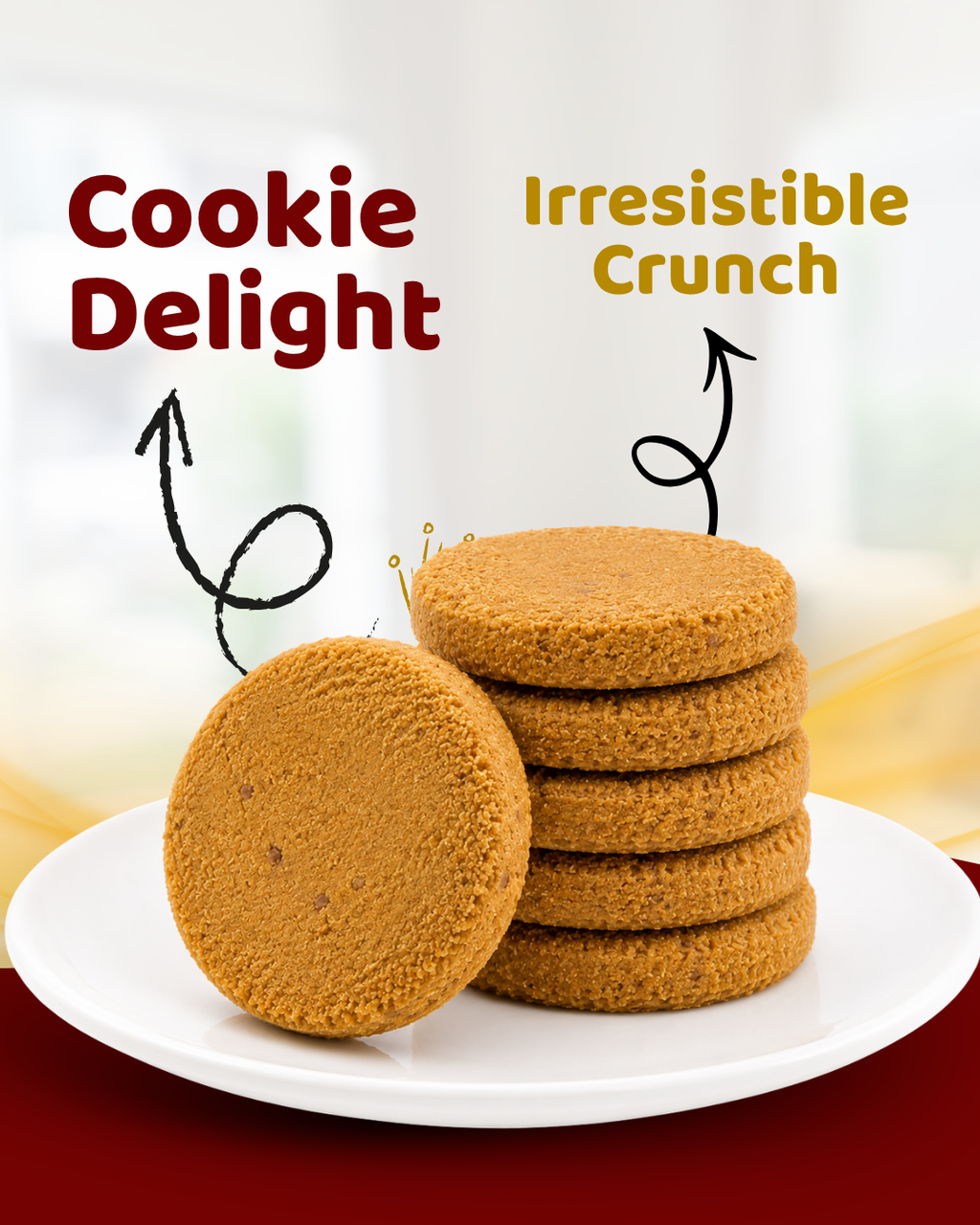 Sri Norukku Theeni Sweet & Salty Millet Cookies with Jaggery 150g - Pack of 2