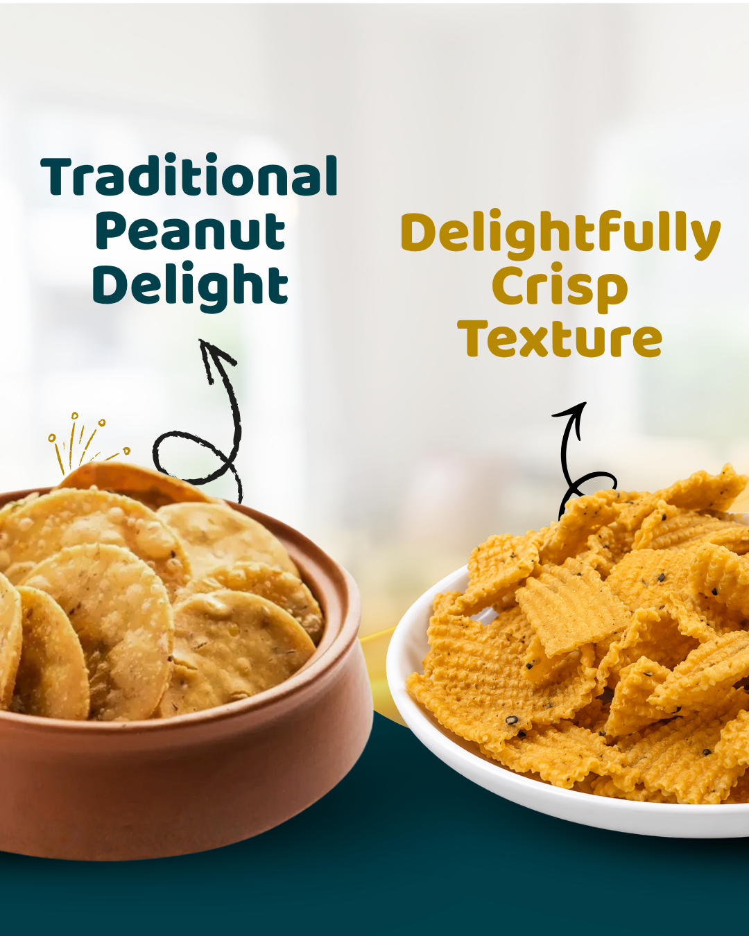 Special Thattai, Madras Mixture & Ribbon Pakoda Combo Pack of 3 (450g)