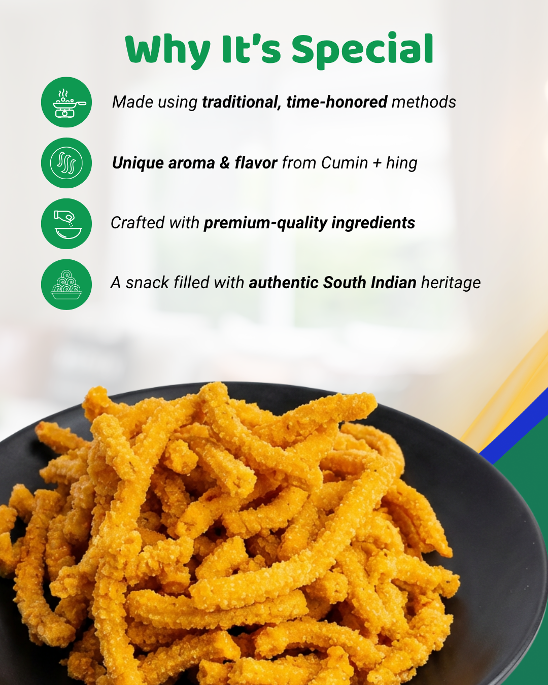 Butter Kai Murukku, Coconut Milk Murukku & Garlic Murukku Combo Pack of 3