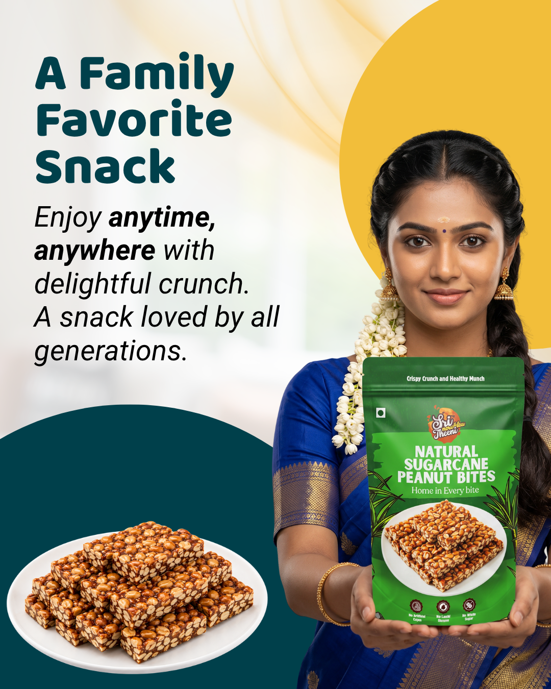 Peanut Chikki Combo Pack of 4 - 600g