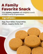 Sri Norukku Theeni Sweet & Salty Millet Cookies with Jaggery 150g