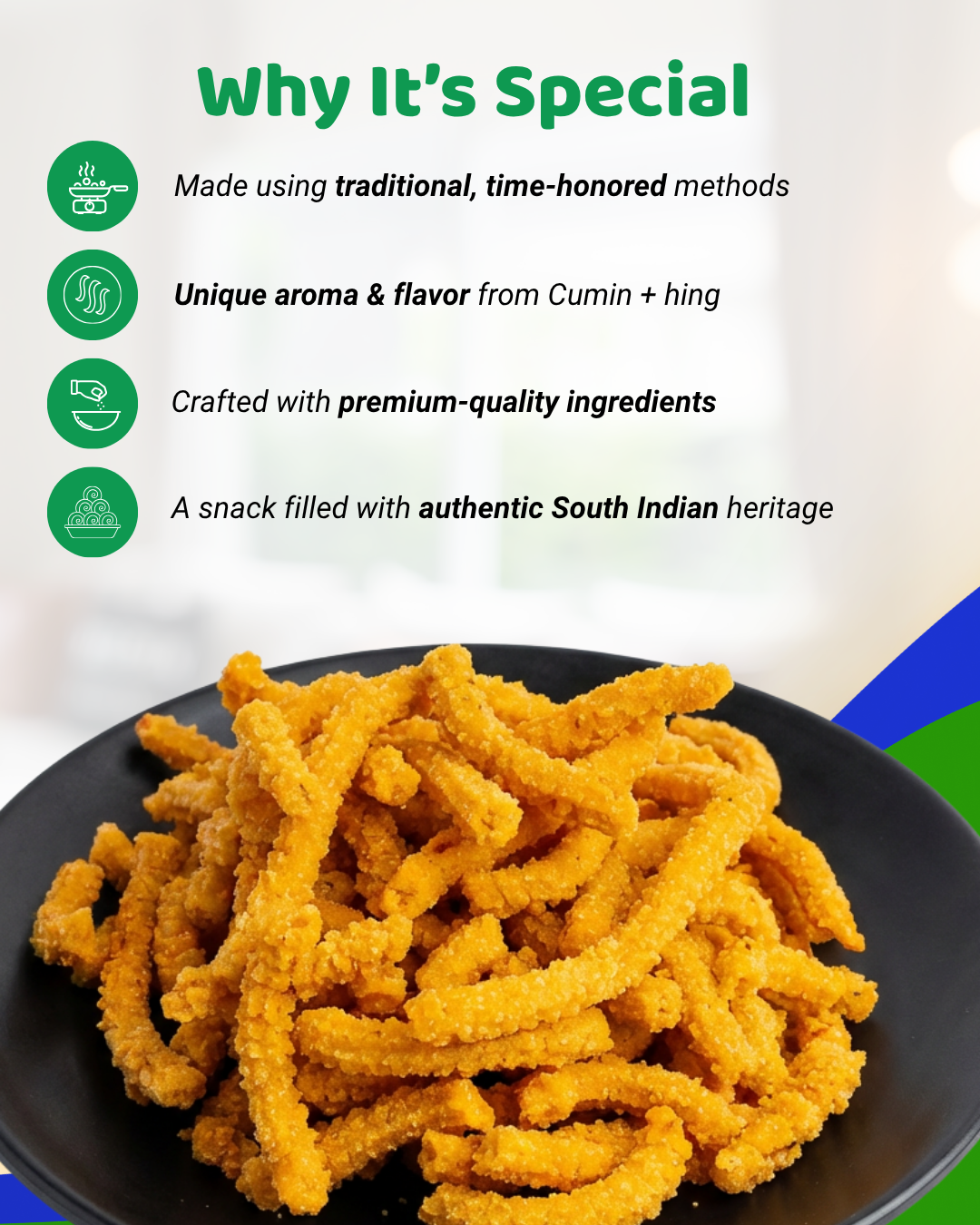 Kutti Thattai, Onion Thenkuzhal Murukku & Garlic Murukku Combo Pack of 3
