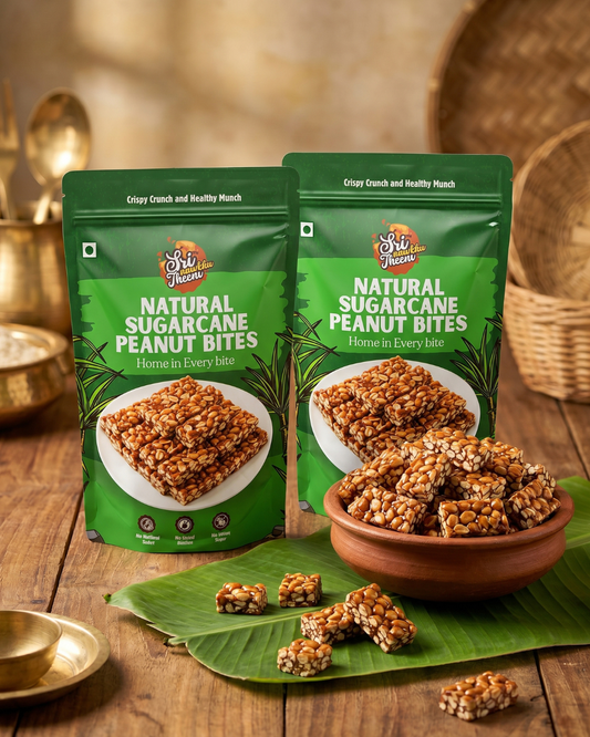 Natural Sugarcane Peanut Bites Pack of 2 – 300g