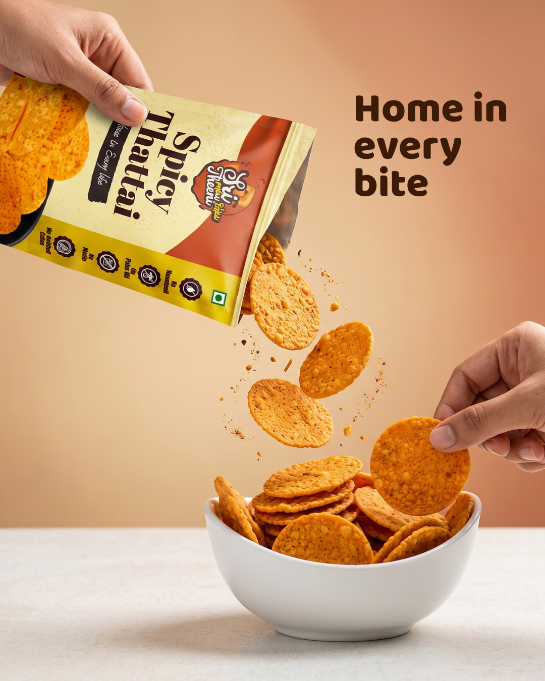 Ribbon Pakoda & Spicy Thattai Combo Pack of 2
