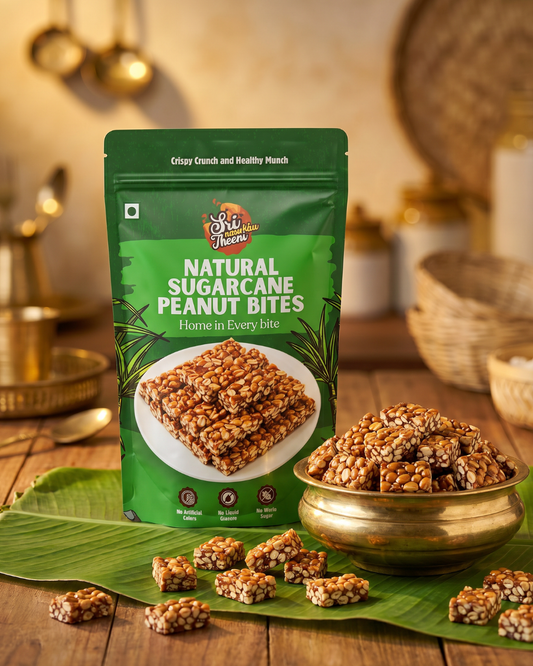 Natural Sugarcane Peanut Bites 150g