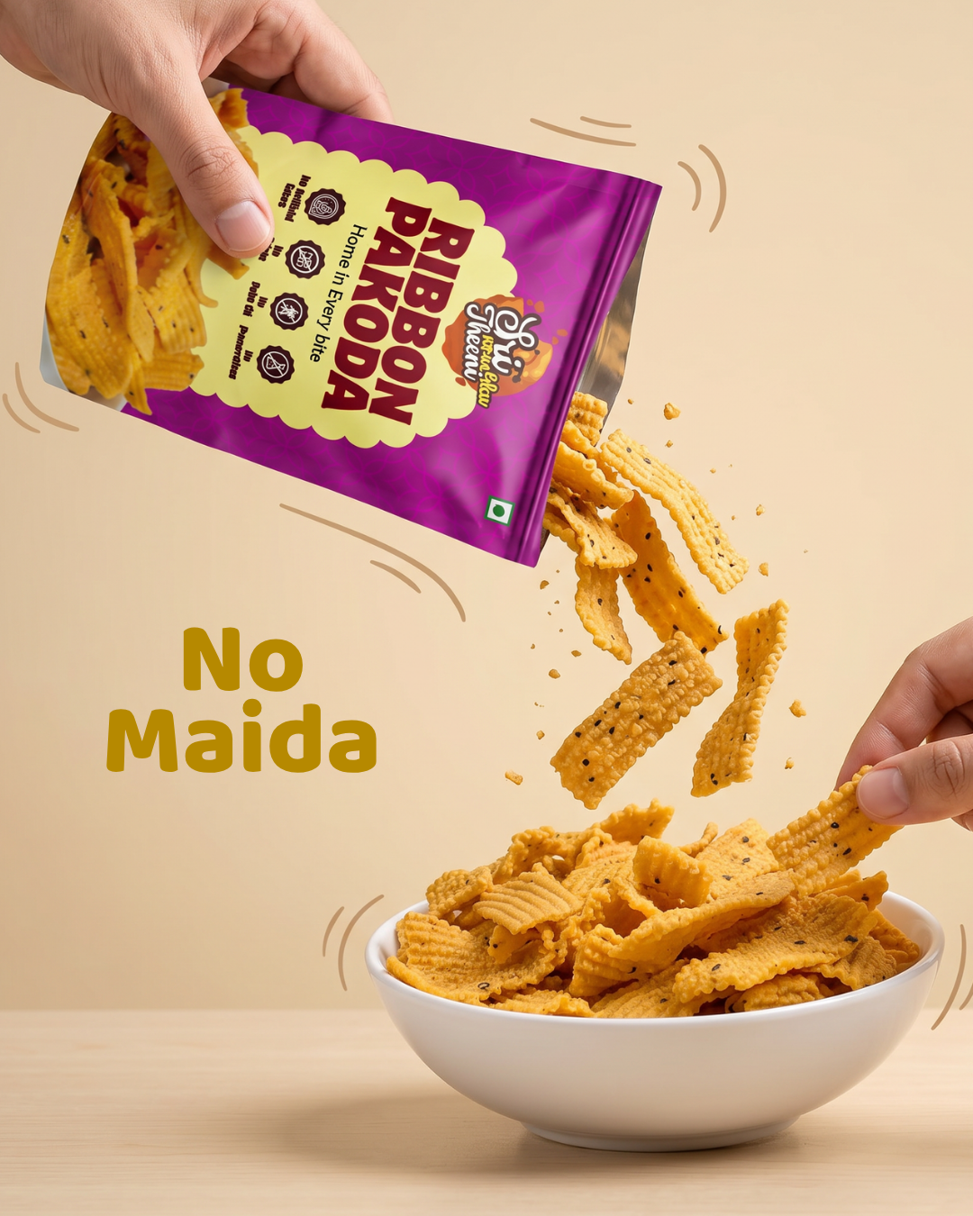 Special Thattai, Ribbon Pakoda & Spicy Thattai Combo Pack of 3 (450g)