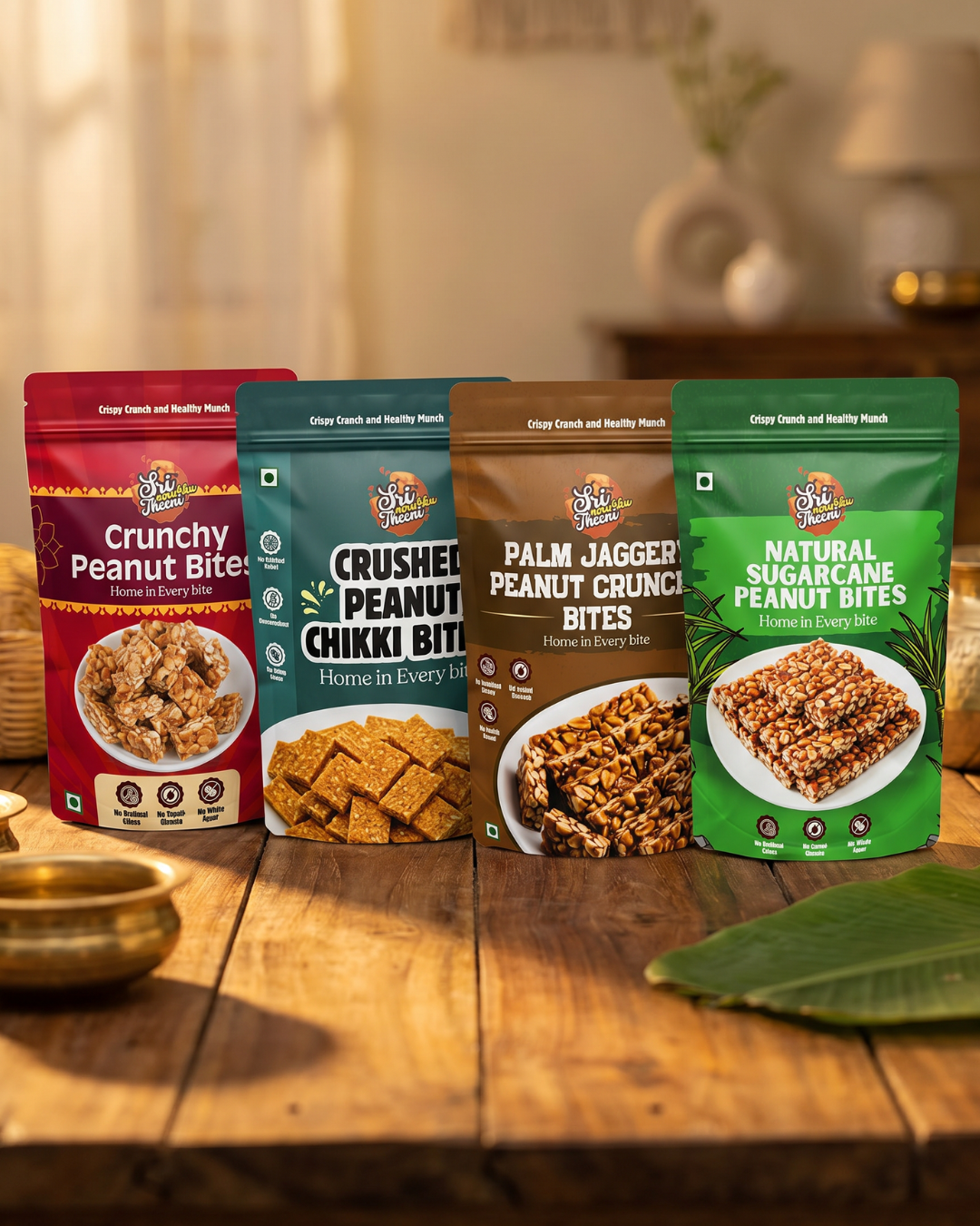 Peanut Chikki Combo Pack of 4 - 600g