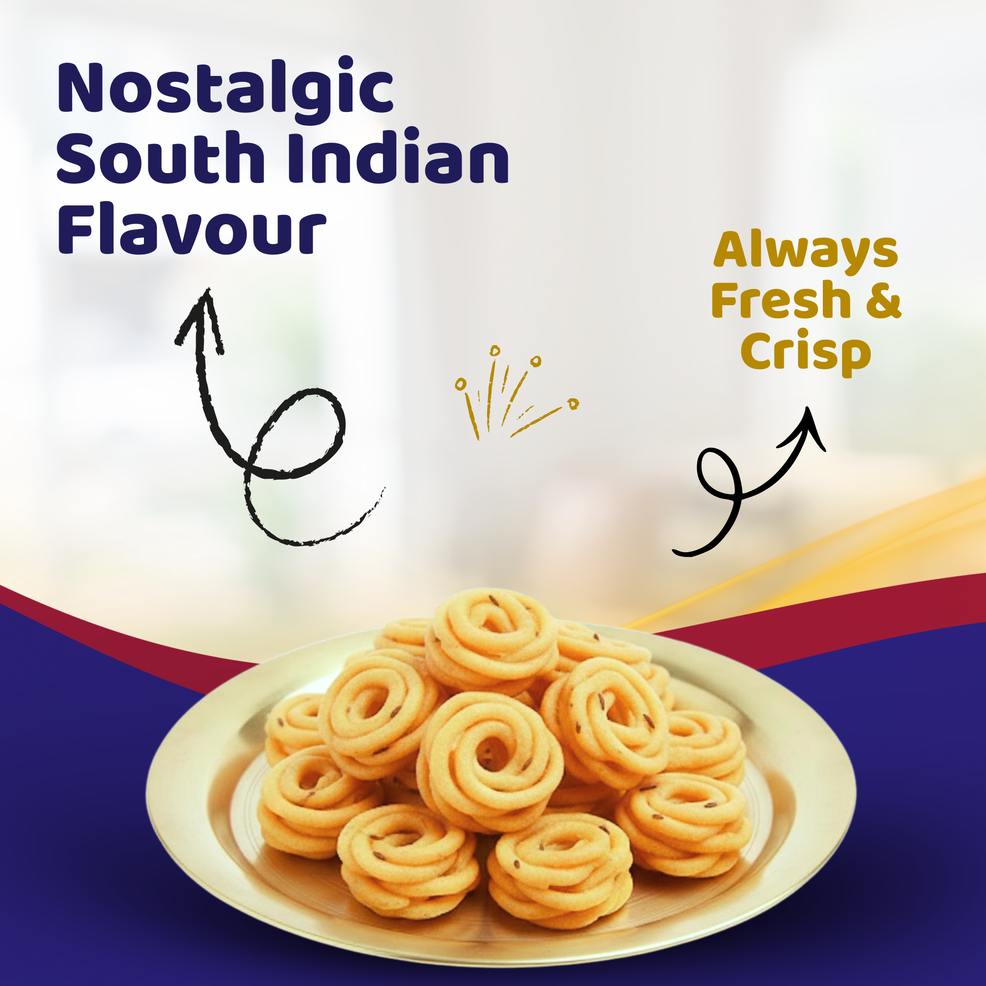 crispy coconut thenkuzhal murukku