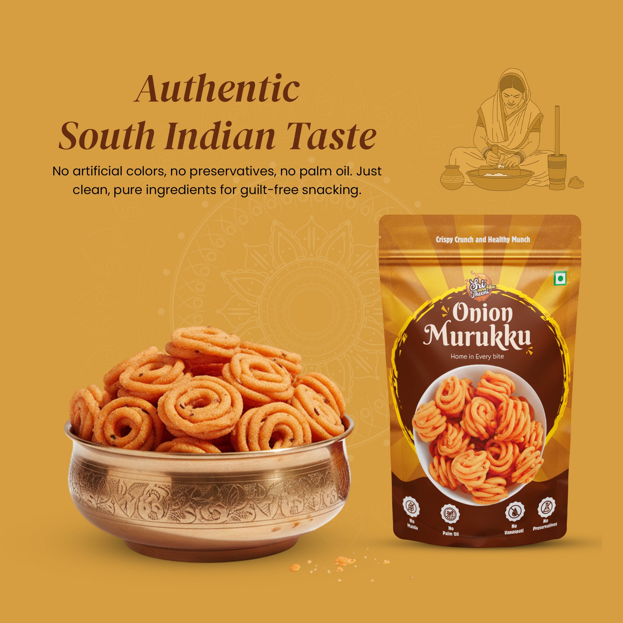 onion murukku features