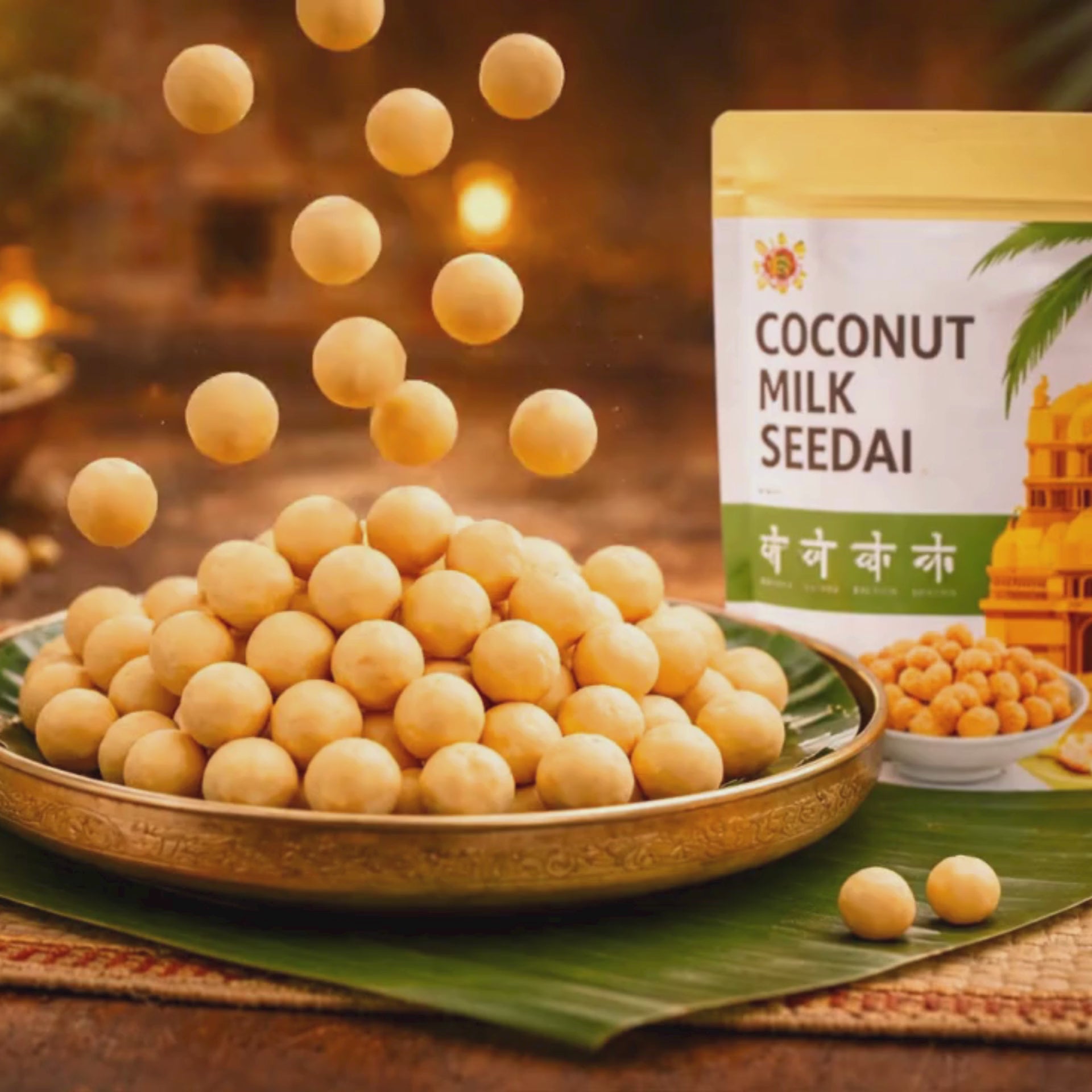 Coconut Milk Seedai & Kara Seedai Combo Pack of 2 (300g)