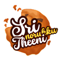 Logo with text 'Sri Norukku Theenu' on a brown background